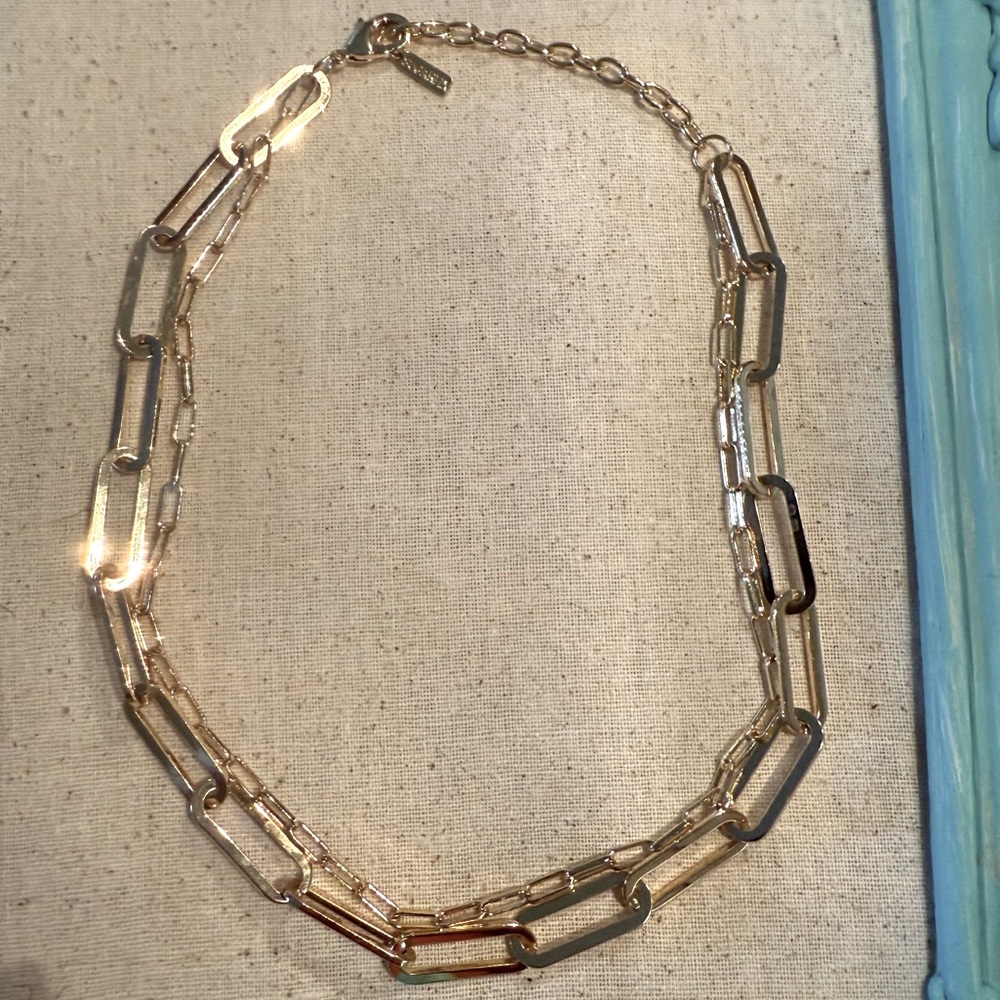 SUGAR FIX Goldtone Double Strand Necklace NWOT